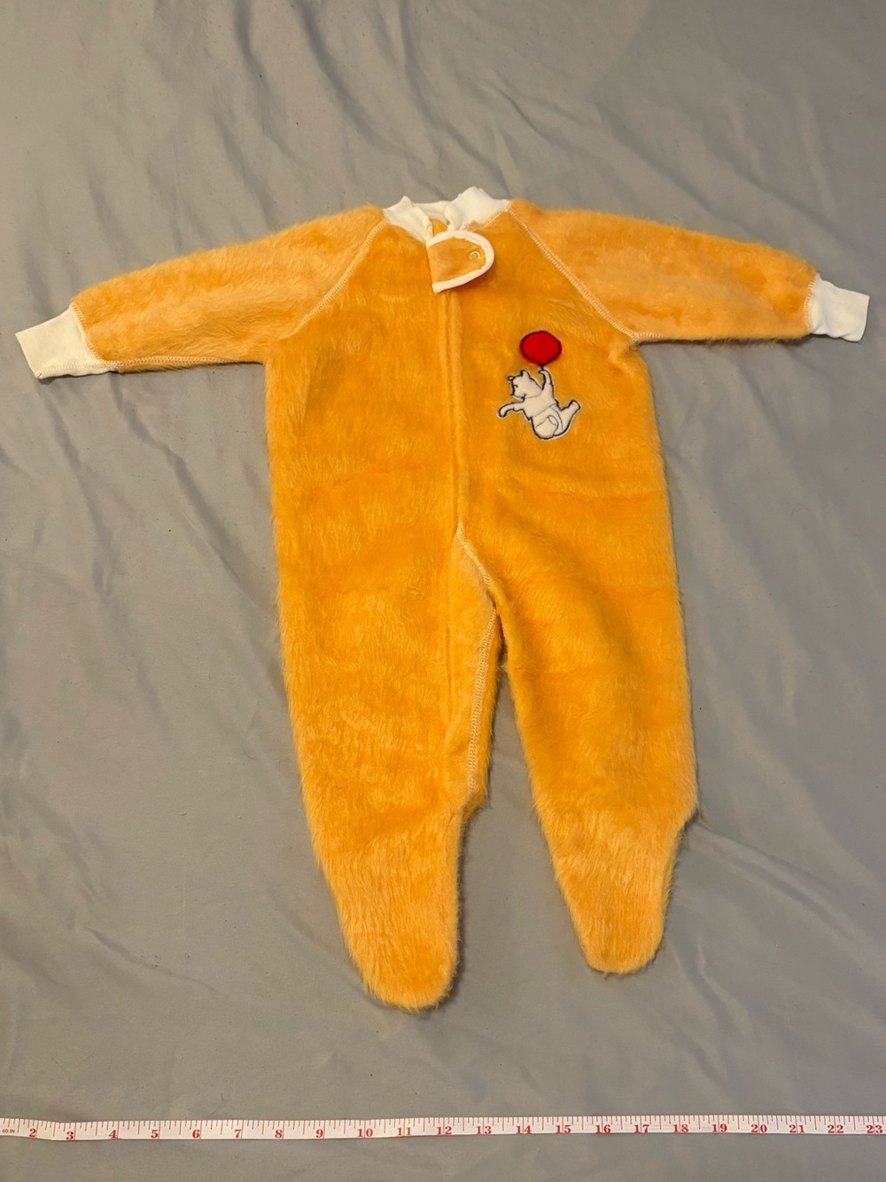 RARE Disney Winnie The Pooh Made In Canada Sears Zip Sleeper Embroidered Infant